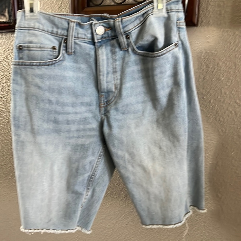 Men Jean short fringed hem size 28